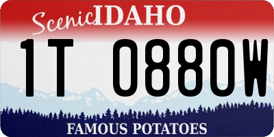 ID license plate 1T0880W