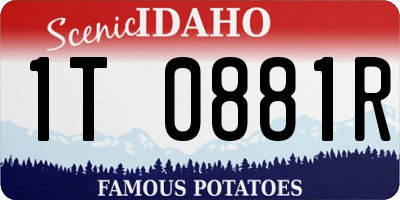 ID license plate 1T0881R