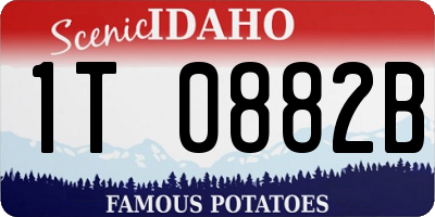 ID license plate 1T0882B