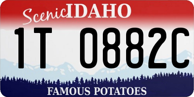 ID license plate 1T0882C