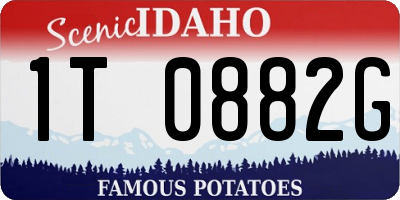 ID license plate 1T0882G