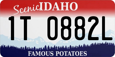 ID license plate 1T0882L