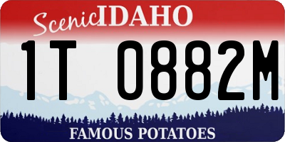 ID license plate 1T0882M
