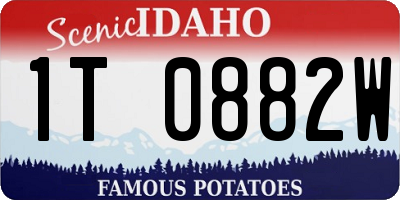 ID license plate 1T0882W