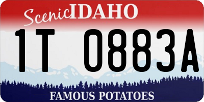 ID license plate 1T0883A