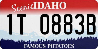 ID license plate 1T0883B