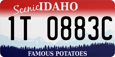 ID license plate 1T0883C