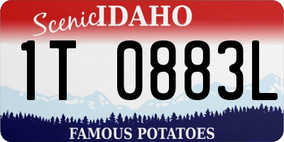 ID license plate 1T0883L
