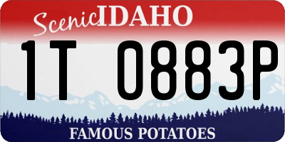 ID license plate 1T0883P