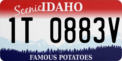 ID license plate 1T0883V