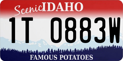 ID license plate 1T0883W