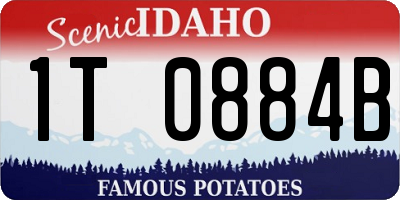 ID license plate 1T0884B