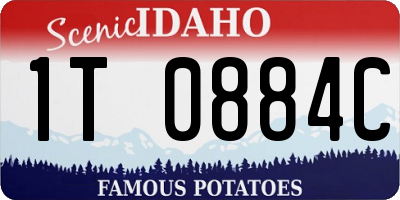 ID license plate 1T0884C