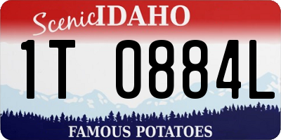 ID license plate 1T0884L