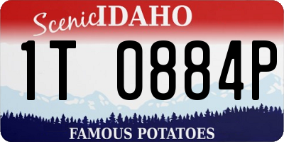 ID license plate 1T0884P