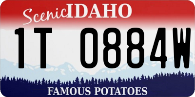 ID license plate 1T0884W