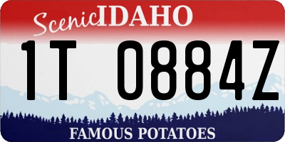 ID license plate 1T0884Z