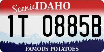 ID license plate 1T0885B