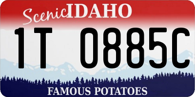 ID license plate 1T0885C
