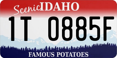 ID license plate 1T0885F