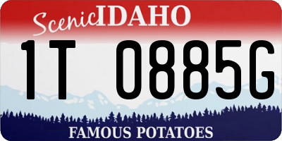 ID license plate 1T0885G