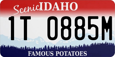 ID license plate 1T0885M