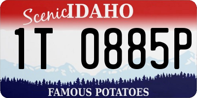 ID license plate 1T0885P