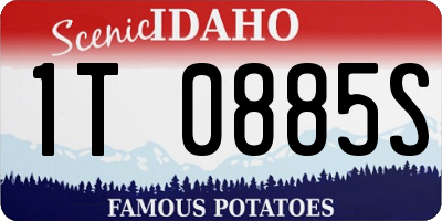 ID license plate 1T0885S