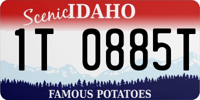 ID license plate 1T0885T