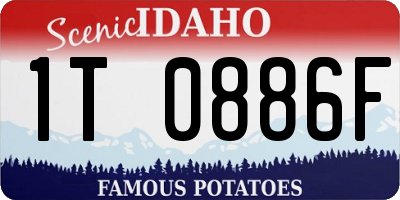 ID license plate 1T0886F