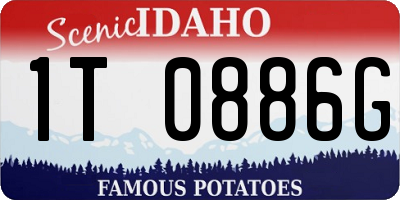 ID license plate 1T0886G