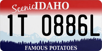 ID license plate 1T0886L