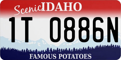 ID license plate 1T0886N