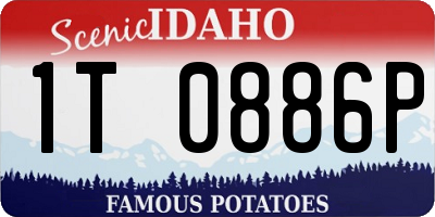 ID license plate 1T0886P