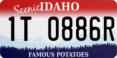 ID license plate 1T0886R