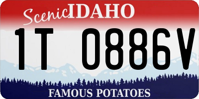 ID license plate 1T0886V