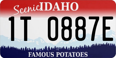 ID license plate 1T0887E
