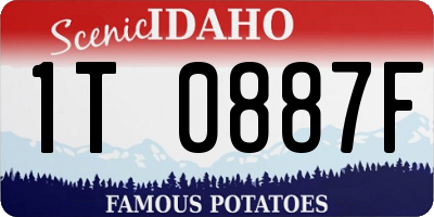 ID license plate 1T0887F