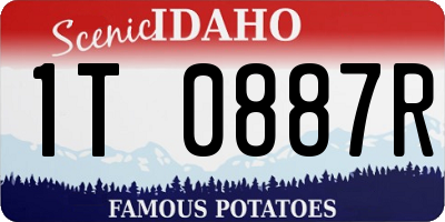 ID license plate 1T0887R