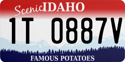 ID license plate 1T0887V