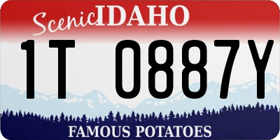 ID license plate 1T0887Y