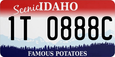 ID license plate 1T0888C