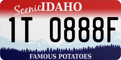 ID license plate 1T0888F