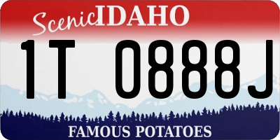 ID license plate 1T0888J