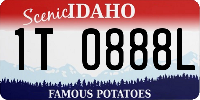 ID license plate 1T0888L