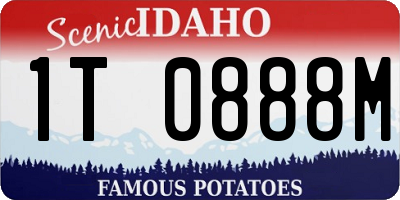 ID license plate 1T0888M