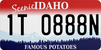ID license plate 1T0888N