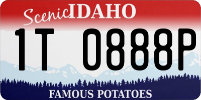 ID license plate 1T0888P