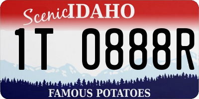 ID license plate 1T0888R