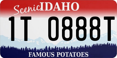 ID license plate 1T0888T
